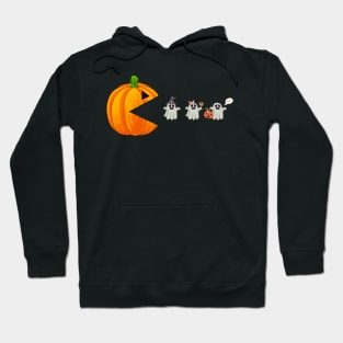 Funny Halloween Pumpkin Eating Ghost, Gamer Men Women Kids Shirt Hoodie